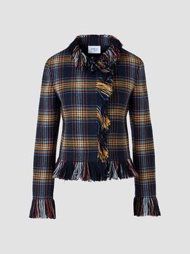 Akris punto Women's Plaid Tweed Wool-Blend Jacket