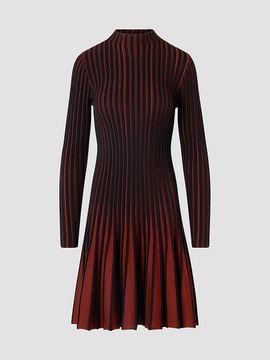 Akris punto Women's Pleated Wool Dress
