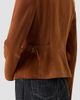 Akris punto Women's Point Collar Suede Jacket - 5