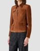 Akris punto Women's Point Collar Suede Jacket - 6