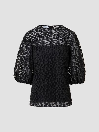 Akris punto Women's Polka Dot Cotton-Blend Top