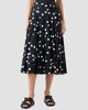 Akris punto Women's Polka Dot Cotton Satin Midi Skirt - 3