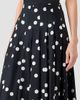 Akris punto Women's Polka Dot Cotton Satin Midi Skirt - 4