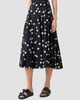 Akris punto Women's Polka Dot Cotton Satin Midi Skirt - 5