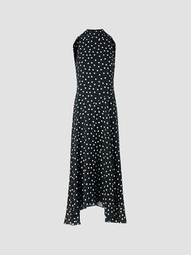Akris punto Women's Polka Dot Georgette Midi Dress