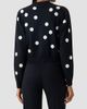 Akris punto Women's Polka Dot Wool Zip Cardigan - 3