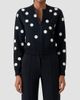 Akris punto Women's Polka Dot Wool Zip Cardigan - 4