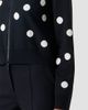Akris punto Women's Polka Dot Wool Zip Cardigan - 5