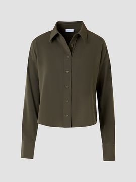 Akris punto Women's Relaxed Lasercut Crêpe Shirt