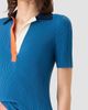 Akris punto Women's Rib-Knit Wool Short-Sleeve Polo Shirt - 5