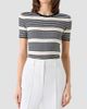 Akris punto Women's Rib-Knit Wool T-Shirt - 4