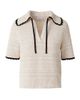 Akris punto Women's Scallop Trim Crochet-Knit Cotton Top - 1