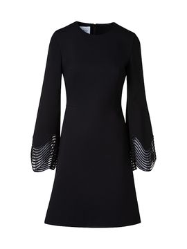 Akris punto Women's Scalloped Cuff Jersey Minidress