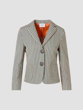 Akris punto Women's Seersucker Stripe Stretch-Cotton Blazer