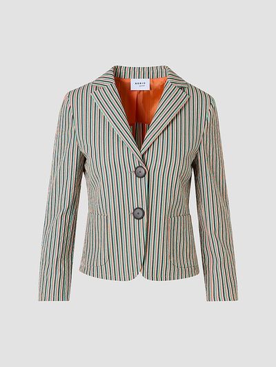 Akris punto Women's Seersucker Stripe Stretch-Cotton Blazer