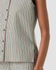 Akris punto Women's Seersucker Striped Cotton Blouse - 5