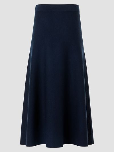 Akris punto Women's Stretch-Wool Midi Skirt