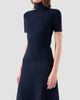 Akris punto Women's Stretch Wool Mock Turtleneck Top - 6