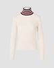 Akris punto Women's Stripe Mock Turtleneck Wool Sweater - 7