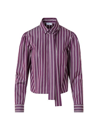 Akris punto Women's Striped Cotton Poplin Shirt