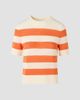 Akris punto Women's Striped Short-Sleeve Crewneck Sweater - 1