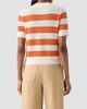 Akris punto Women's Striped Short-Sleeve Crewneck Sweater - 3