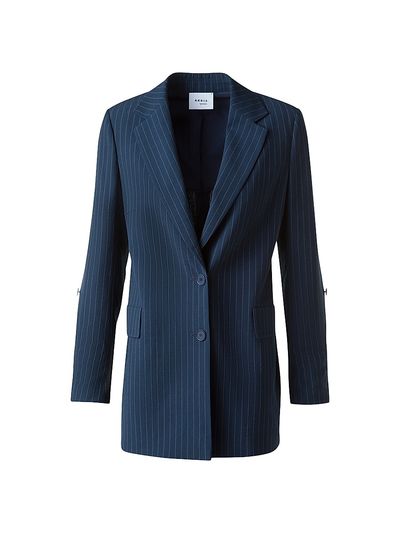 Akris punto Women's Striped Virgin Wool Blazer