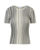 Akris punto Women's Striped Wool Rib-Knit Sweater - 6
