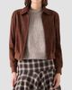 Akris punto Women's Suede Bomber Short Jacket - 6