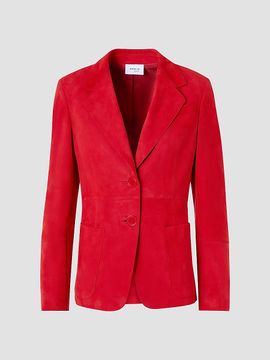 Akris punto Women's Suede Single-Breasted Blazer
