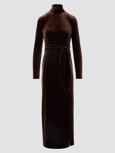 Akris punto Women's Techno Stretch Velvet Midi Dress