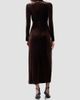 Akris punto Women's Techno Stretch Velvet Midi Dress - 3