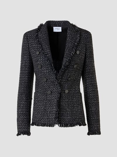 Akris punto Women's Tweed Double-Breasted Blazer