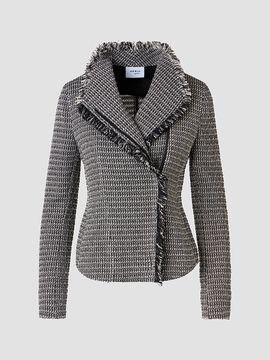 Akris punto Women's Tweed Motobike Jacket