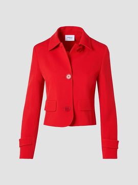 Akris punto Women's Virgin Wool Boxy Button-Front Jacket