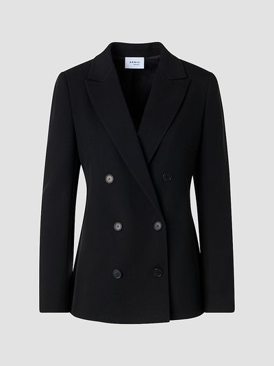 Akris punto Women's Virgin Wool Double-Breasted Blazer