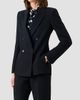 Akris punto Women's Virgin Wool Double-Breasted Blazer - 6