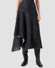 Akris punto Women's Washed Denim Asymmetric Midi Skirt - 3