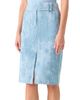 Akris punto Women's Washed Jacquard Denim Pencil Skirt - 5