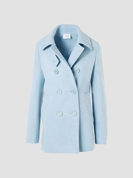 Akris punto Women's Wool Double-Breasted Peacoat