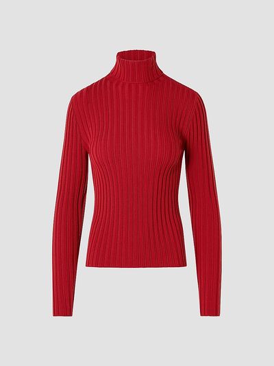 Akris punto Women's Wool Knit Turtleneck Sweater