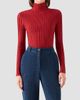 Akris punto Women's Wool Knit Turtleneck Sweater - 4