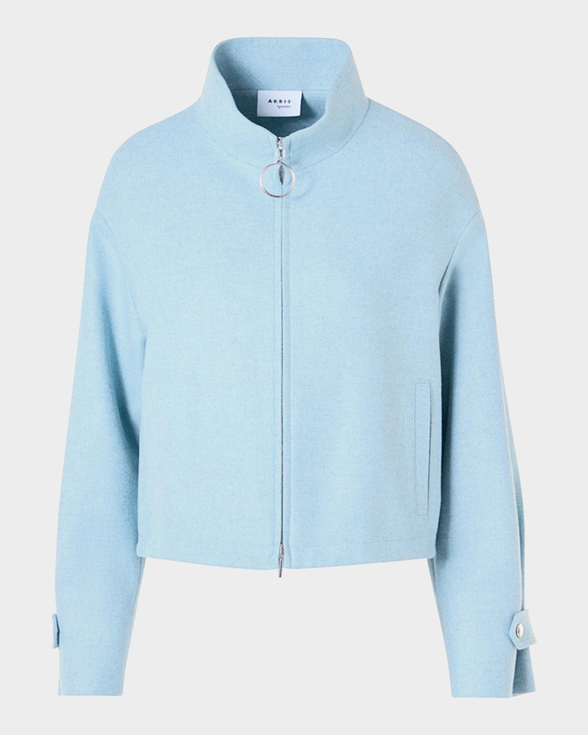 Akris punto Wool-Blend Blouson Jacket