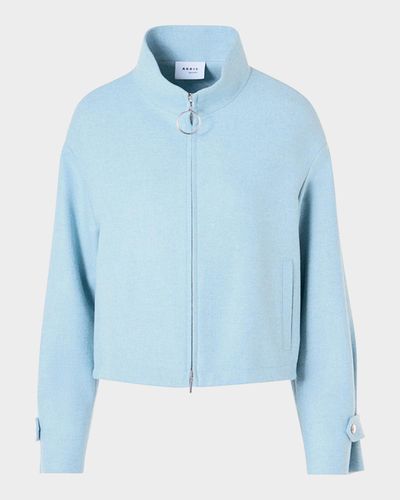 Akris punto Wool-Blend Blouson Jacket
