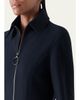 Akris punto Wool-Cashmere Zip-Front Blouse - 5