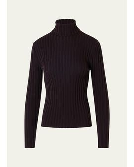 Akris punto Wool Knit Turtleneck Sweater