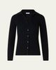 Akris punto Wool Rib-Knit Buttoned Sweater - 1