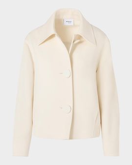 Akris punto Wool Single-Breasted Short Jacket