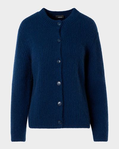 Akris Rib Knit Cashmere-Silk Cardigan