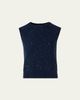 Akris Sequined Wool-Cashmere Sleeveless Sweater - 1